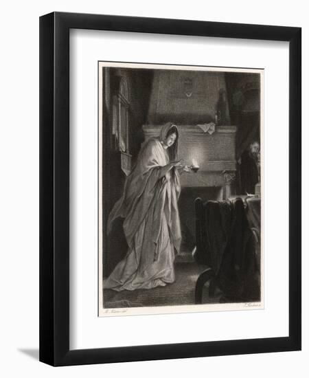 Macbeth, Lady Macbeth Sleep Walking-M. Adamo-Framed Art Print