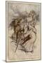 Macbeth Meets Witches-Arthur Rackham-Mounted Art Print