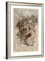 Macbeth Meets Witches-Arthur Rackham-Framed Art Print