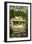 Macbeth's Cabins - Cook Forest, Pennsylvania-Lantern Press-Framed Art Print