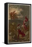 Macbeth, The Meeting with the Witches on the Heath-Joseph Kronheim-Framed Stretched Canvas