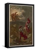 Macbeth, The Meeting with the Witches on the Heath-Joseph Kronheim-Framed Stretched Canvas