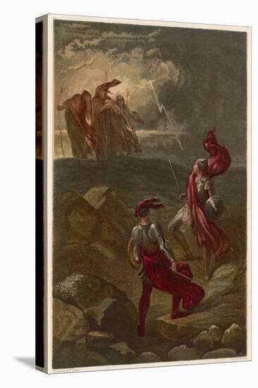 Macbeth, The Meeting with the Witches on the Heath-Joseph Kronheim-Stretched Canvas