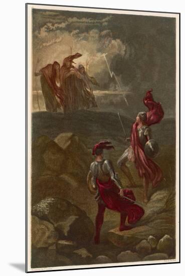 Macbeth, The Meeting with the Witches on the Heath-Joseph Kronheim-Mounted Art Print