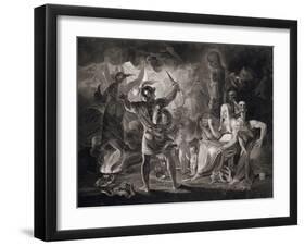 Macbeth, the Three Witches and Hecate in Act IV, Scene I of "Macbeth" by Shakespeare Published 1805-John & Josiah Boydell-Framed Giclee Print