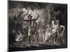 Macbeth, the Three Witches and Hecate in Act IV, Scene I of "Macbeth" by Shakespeare Published 1805-John & Josiah Boydell-Mounted Giclee Print