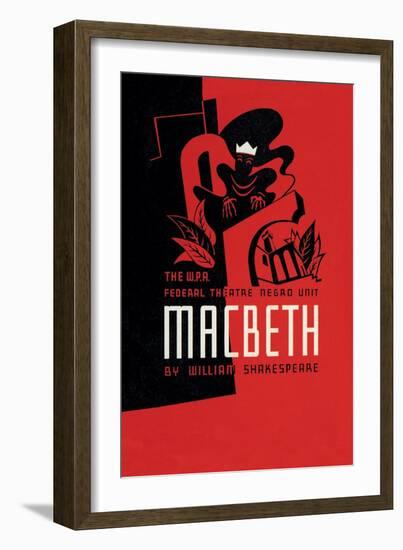 Macbeth: Wpa Federal Theater Negro Unit-Anthony Velonis-Framed Art Print