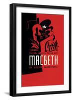 Macbeth: Wpa Federal Theater Negro Unit-Anthony Velonis-Framed Art Print