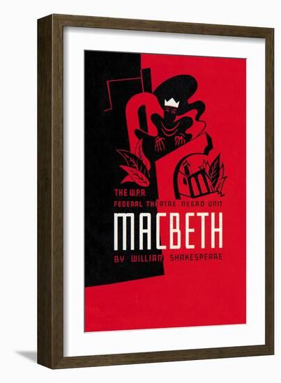 Macbeth: Wpa Federal Theater Negro Unit-Anthony Velonis-Framed Art Print