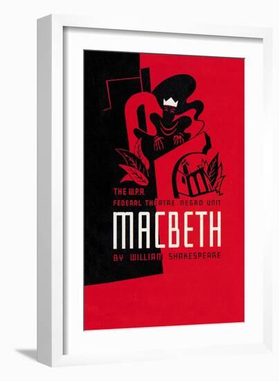 Macbeth: Wpa Federal Theater Negro Unit-Anthony Velonis-Framed Art Print