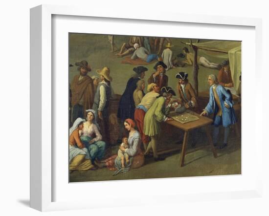 Maccarese Party in Honor of St George, 1756-Adrien Manglard-Framed Giclee Print