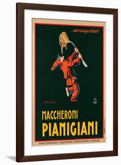 Maccheroni Pianigiani, 1922-Achille Luciano Mauzan-Framed Art Print