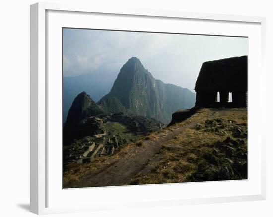 Macchu Picchu, Peru-Mitch Diamond-Framed Photographic Print