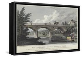 Macclesfield Bridge in Regent's Park-Thomas Hosmer Shepherd-Framed Stretched Canvas