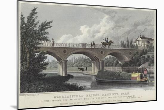 Macclesfield Bridge in Regent's Park-Thomas Hosmer Shepherd-Mounted Giclee Print