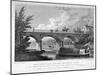 Macclesfield Bridge, Regent's Park, Marylebone, London, 1827-R Acon-Mounted Giclee Print