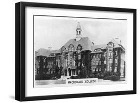 Macdonald College, Montreal, Canada, C1920S-null-Framed Giclee Print