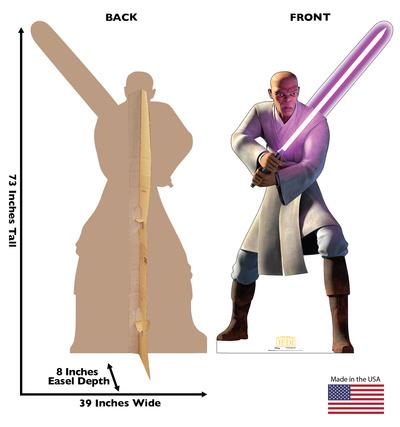 'Mace Windu (Star Wars Tales of the Jedi)' Cardboard Cutouts , Star