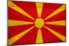 Macedonia Flag Design with Wood Patterning - Flags of the World Series-Philippe Hugonnard-Mounted Premium Giclee Print