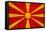 Macedonia Flag Design with Wood Patterning - Flags of the World Series-Philippe Hugonnard-Framed Stretched Canvas