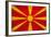 Macedonia Flag Design with Wood Patterning - Flags of the World Series-Philippe Hugonnard-Framed Art Print