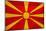 Macedonia Flag Design with Wood Patterning - Flags of the World Series-Philippe Hugonnard-Mounted Art Print