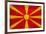 Macedonia Flag Design with Wood Patterning - Flags of the World Series-Philippe Hugonnard-Framed Art Print