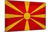 Macedonia Flag Design with Wood Patterning - Flags of the World Series-Philippe Hugonnard-Mounted Art Print