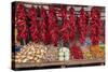 Macedonia, Lake Ohrid, Struga. Peppers and Vegatables for Sale at a Local Market-Emily Wilson-Stretched Canvas