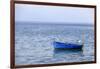 Macedonia, Ohrid and Lake Ohrid. Blue Fishing Boat-Emily Wilson-Framed Photographic Print