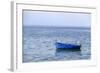 Macedonia, Ohrid and Lake Ohrid. Blue Fishing Boat-Emily Wilson-Framed Photographic Print