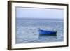 Macedonia, Ohrid and Lake Ohrid. Blue Fishing Boat-Emily Wilson-Framed Photographic Print