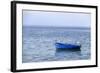 Macedonia, Ohrid and Lake Ohrid. Blue Fishing Boat-Emily Wilson-Framed Photographic Print