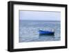 Macedonia, Ohrid and Lake Ohrid. Blue Fishing Boat-Emily Wilson-Framed Photographic Print