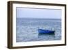 Macedonia, Ohrid and Lake Ohrid. Blue Fishing Boat-Emily Wilson-Framed Photographic Print