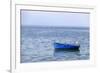 Macedonia, Ohrid and Lake Ohrid. Blue Fishing Boat-Emily Wilson-Framed Photographic Print