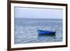 Macedonia, Ohrid and Lake Ohrid. Blue Fishing Boat-Emily Wilson-Framed Photographic Print