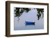 Macedonia, Ohrid and Lake Ohrid. Blue Fishing Boat-Emily Wilson-Framed Photographic Print