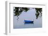 Macedonia, Ohrid and Lake Ohrid. Blue Fishing Boat-Emily Wilson-Framed Photographic Print