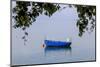 Macedonia, Ohrid and Lake Ohrid. Blue Fishing Boat-Emily Wilson-Mounted Photographic Print