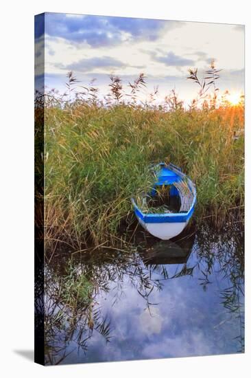 Macedonia, Ohrid and Lake Ohrid. Boats on Water-Emily Wilson-Stretched Canvas