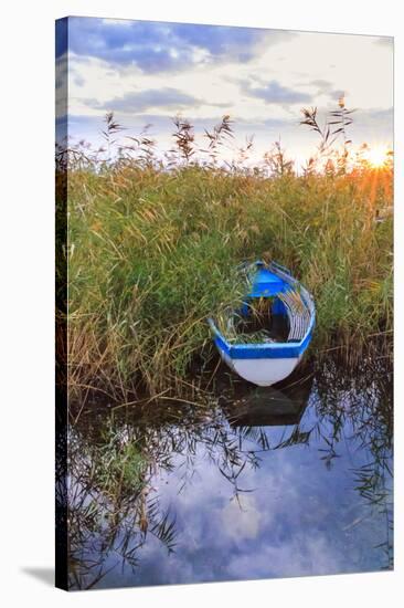 Macedonia, Ohrid and Lake Ohrid. Boats on Water-Emily Wilson-Stretched Canvas