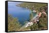 Macedonia, Ohrid and Lake Ohrid, Sheltered Beach-Emily Wilson-Framed Stretched Canvas