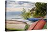 Macedonia, Ohrid, Boats on the Shore of Lake Ohrid-Emily Wilson-Stretched Canvas