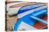 Macedonia, Ohrid, Close Up of Boats on the Shore of Lake Ohrid-Emily Wilson-Stretched Canvas