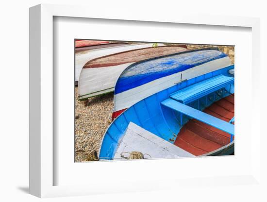 Macedonia, Ohrid, Close Up of Boats on the Shore of Lake Ohrid-Emily Wilson-Framed Photographic Print