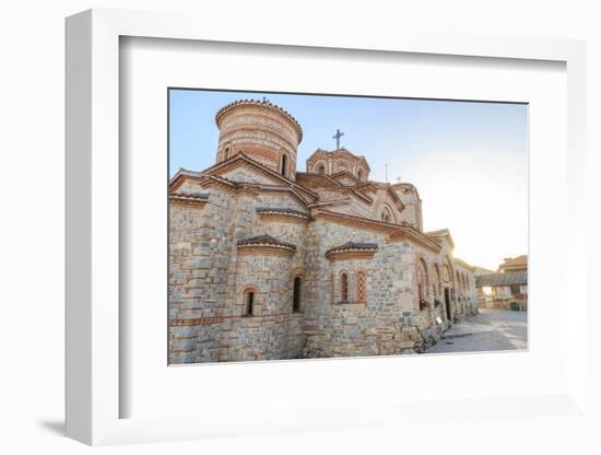 Macedonia, Ohrid, Lake Ohrid, Saint Panteleimon Monastery on Plaosnik-Emily Wilson-Framed Photographic Print