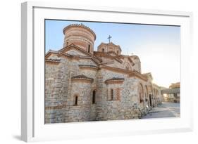 Macedonia, Ohrid, Lake Ohrid, Saint Panteleimon Monastery on Plaosnik-Emily Wilson-Framed Photographic Print