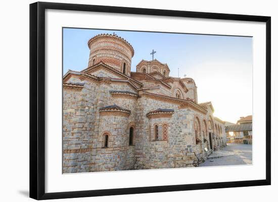 Macedonia, Ohrid, Lake Ohrid, Saint Panteleimon Monastery on Plaosnik-Emily Wilson-Framed Photographic Print