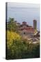 Macedonia, Ohrid, Lake Ohrid, Saint Panteleimon Monastery on Plaosnik-Emily Wilson-Stretched Canvas